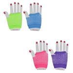 AR05181 Fishnet Neon Wrist Gloves